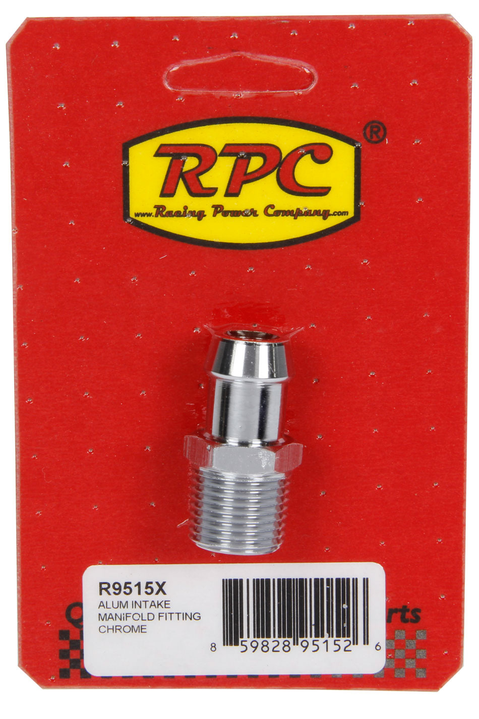 RACING POWER CO-PACKAGED Alum Intake Manifold Fi itting 1/2 to 5/8In Barb R9515X