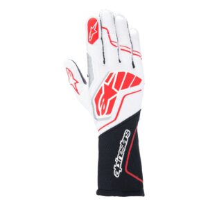 ALPINESTARS USA Glove Tech-1 ZX V4 Blk / Wht / Red  2X-Large 3550224-123-2XL