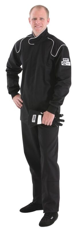 CROW SAFETY GEAR Proban Suit Large BLACK SFI-3.2A/1 Style  Legacy 23024