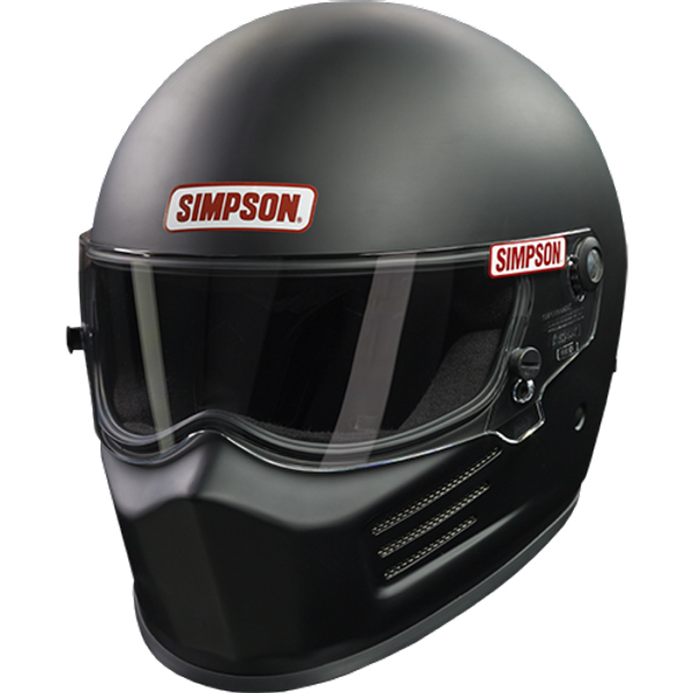 SIMPSON SAFETY Helmet Super Bandit Large Flat Black SA2020 7210038