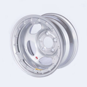BASSETT 15×8 IMCA Silver Beadlock Inertia 5×5 58A54ISLK
