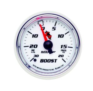 AUTOMETER 2-1/16in C2/S Boost/Vac Gauge 30in Hg/20psi 7107