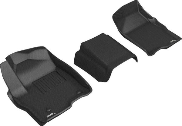 3D MAXPIDER GM P/U 1500 19-  Kagu Fl oor Liners 1st Row Black L1GM02411509