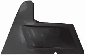 TRIPLE X RACE COMPONENTS Right Arm Guard Wedge Style For WoO Bars Black TXRSC-BW-1956BLK
