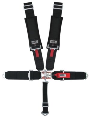 CROW SAFETY GEAR 2X2 5-Way Latch & Link Harness BI/W/A Lap Belt 11004-2