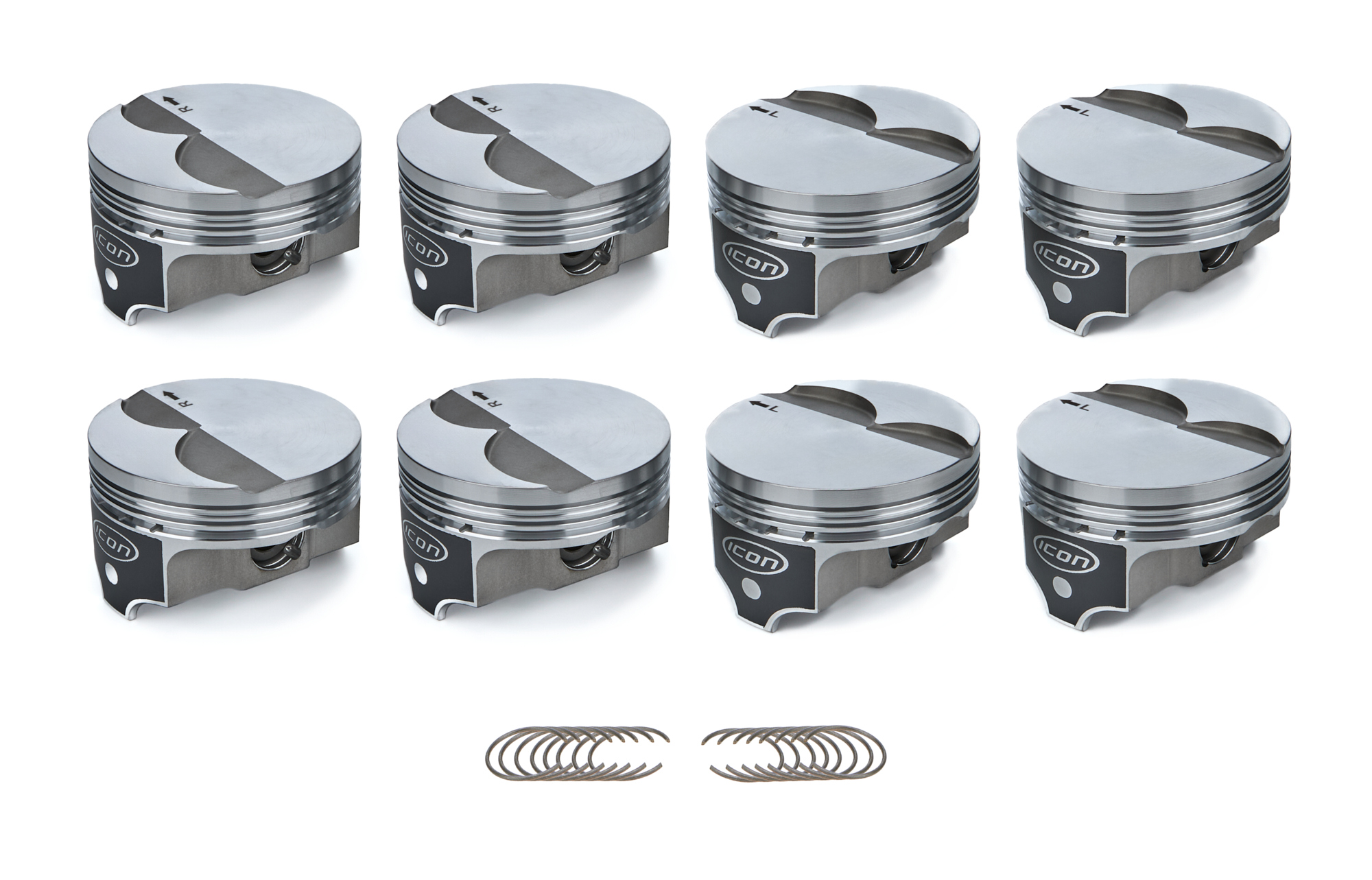 ICON PISTONS GM LS FT Piston Set 4.030 Bore -3.3cc IC9992C.030