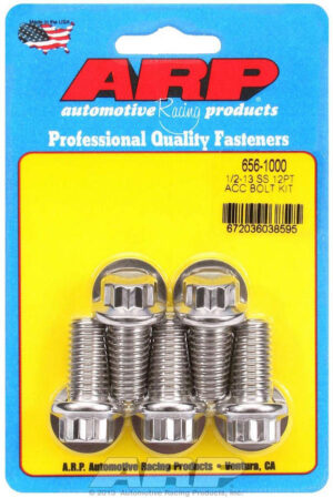ARP S/S Bolt Kit – 12pt. (5) 1/2-13 x 1.000 656-1000