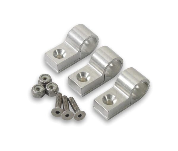 EARLS 3/16in Mach. Alum Clamp Clear 170203ERL