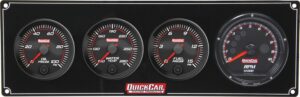QUICKCAR RACING PRODUCTS Redline 3-1 Gauge Panel OP/WT/FP w/Recall Tach 69-3042