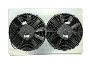 FLUIDYNE PERFORMANCE Fan Shroud w/Dual 12in Fans 23-7/8in x 15.5in SHR.020