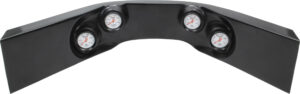 QUICKCAR RACING PRODUCTS Extreme 4-Gauge Molded Dash OP/WT/OT/FP Black 61-7724