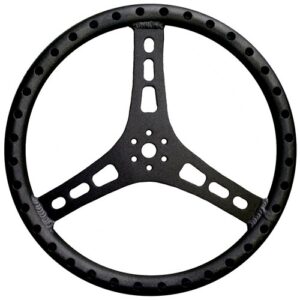 TRIPLE X RACE COMPONENTS Steering Wheel 15in Dia 1-1/8in Tube Black ST-0001BLK