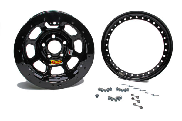 AERO RACE WHEELS 15×8 3in 4.5 Black 53-184530B