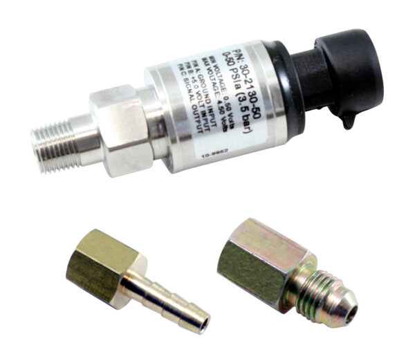 AEM ELECTRONICS 50psi or 3.5 Bar Stainls Sensor Kit 30-2130-50