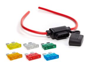 QUICKCAR RACING PRODUCTS In-Line ATC Fuse Holder 12 Gauge 50-955