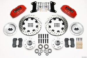 WILWOOD Front Disc Brake Kit Red 67-72 Camaro Nova 12.19 140-10510-DR