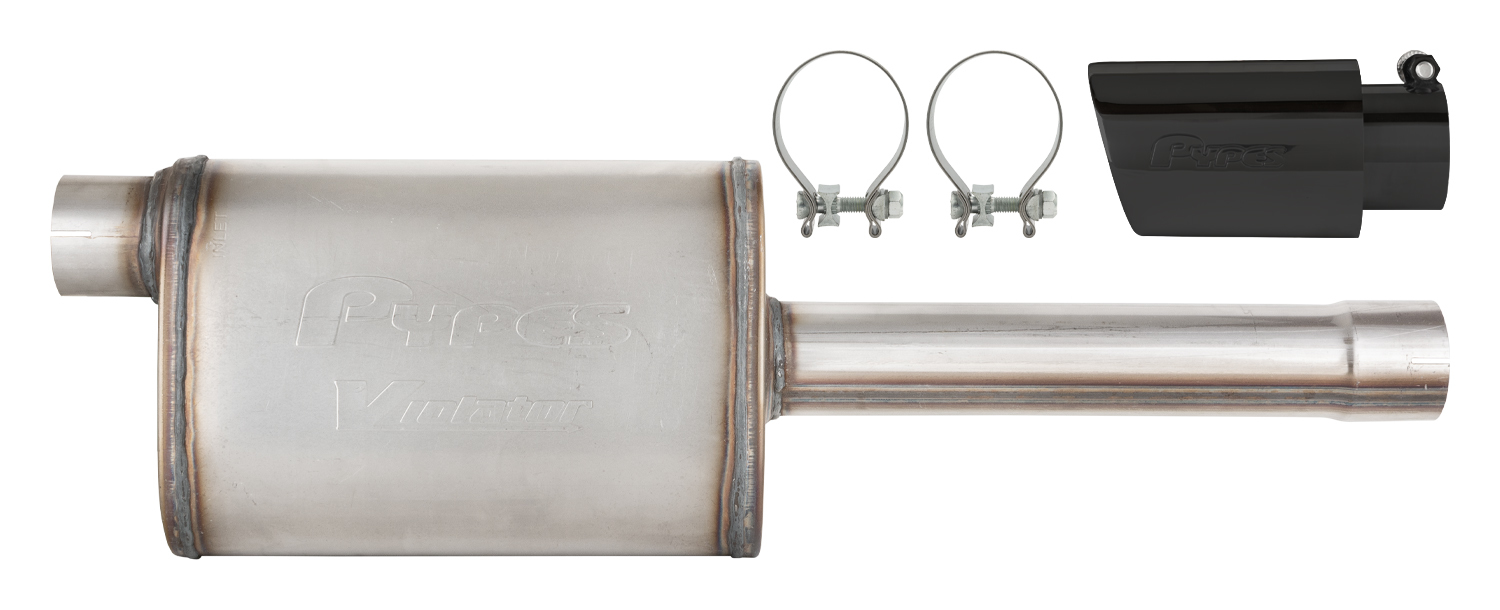 PYPES PERFORMANCE EXHAUST 19-25 GM P/U Muffler/Tip Kit Black SGT32VB