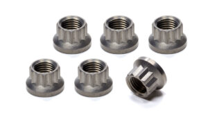 KING RACING PRODUCTS Torque Tube Nut Set 12pt Titanium 6pk 4093