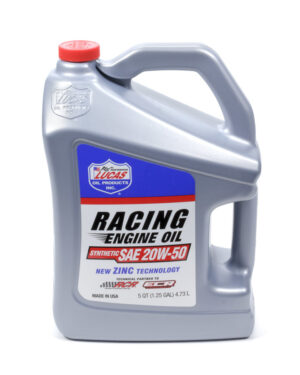 LUCAS OIL Synthetic Racing Oil 20w50 – 5 Quart Bottle LUC10616