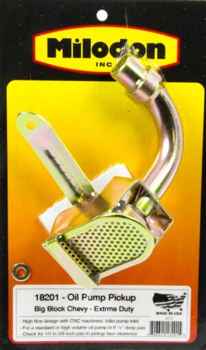 MILODON Oil Pump Pick-Up – SBC / BBC Extreme Duty 18201