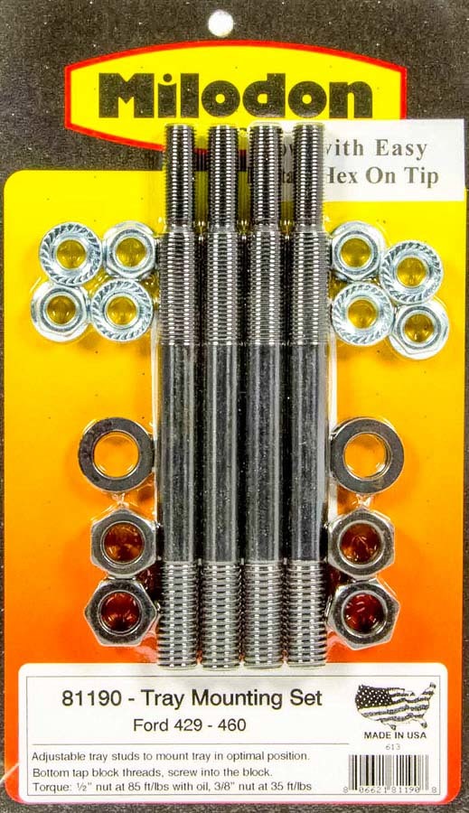 MILODON BBF Windage Tray Installation Kit 81190