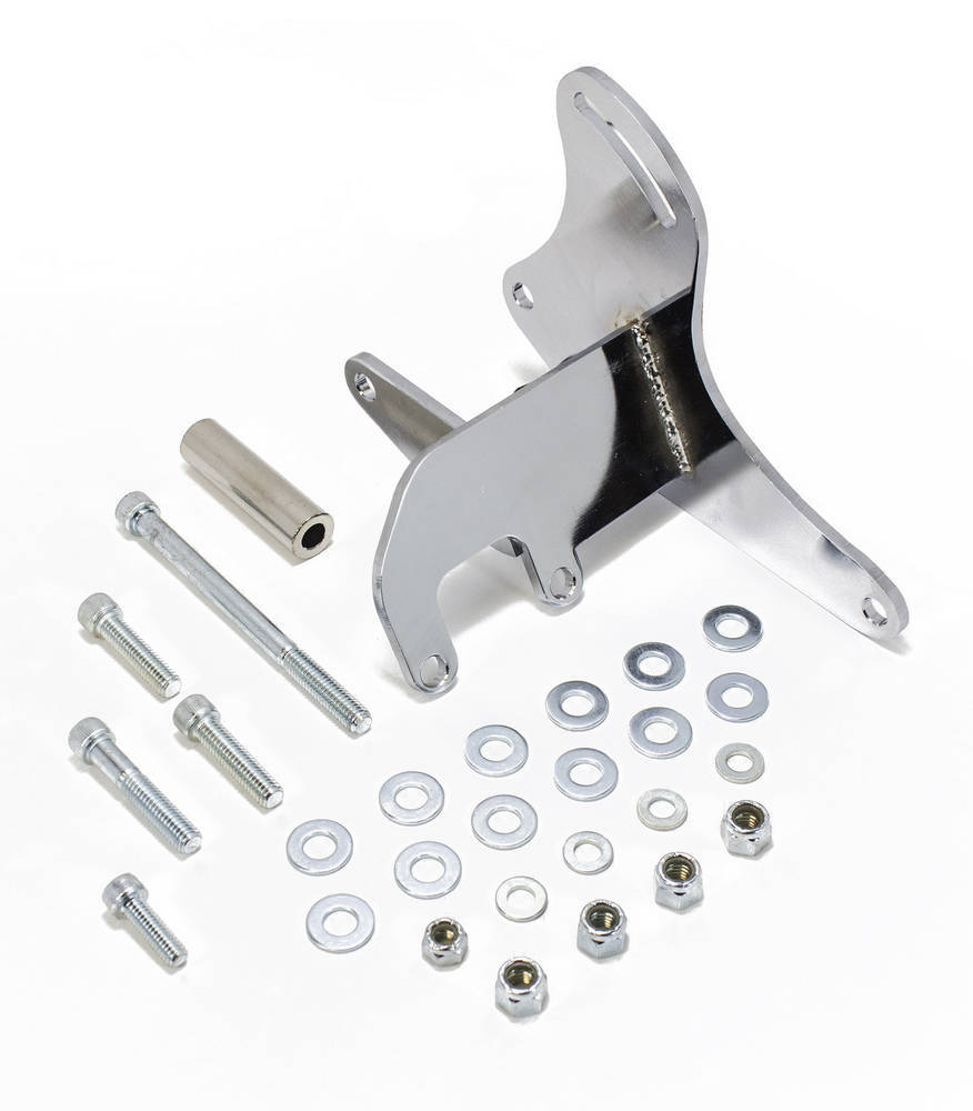 RACING POWER CO-PACKAGED SB Chevy Driver Side Alt ernator Bracket – Chrome R3834