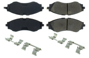 CENTRIC BRAKE PARTS Posi-Quiet Ceramic Brake Pads with Shims and Har 105.0797