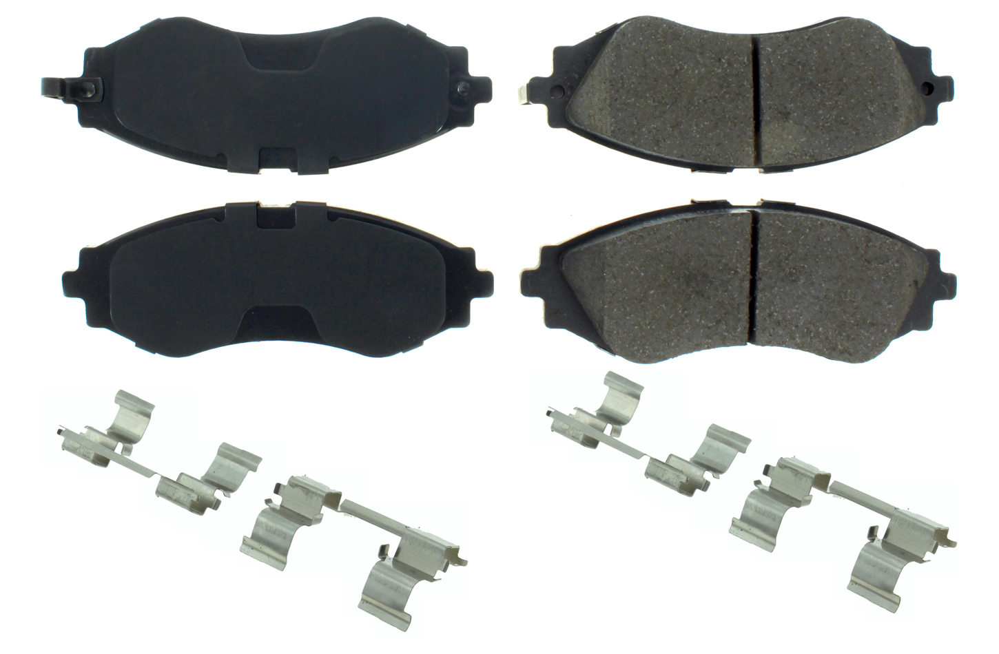 CENTRIC BRAKE PARTS Posi-Quiet Ceramic Brake Pads with Shims and Har 105.0797