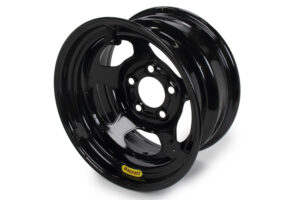 BASSETT Wheel 15×8 Black Inerita 5×5 w/ Mudcover Tabs 58R53EBTAB