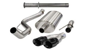 CORSA PERFORMANCE Exhaust Cat-Back – 3.0in Cat-Back  Single Side E 14759BLK