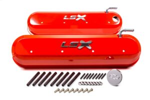 PROFORM GM LS Valve Covers – Slant Edge – Orange 141-257