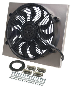 DERALE RAD Fan w/Alum Shroud Assembly 16821