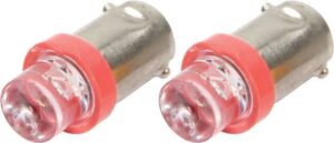 QUICKCAR RACING PRODUCTS LED Bulb Red Pair 61-691