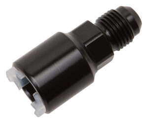 RUSSELL Push-On EFI Fitting #6 to 3/8in Hard Tube Black 640853