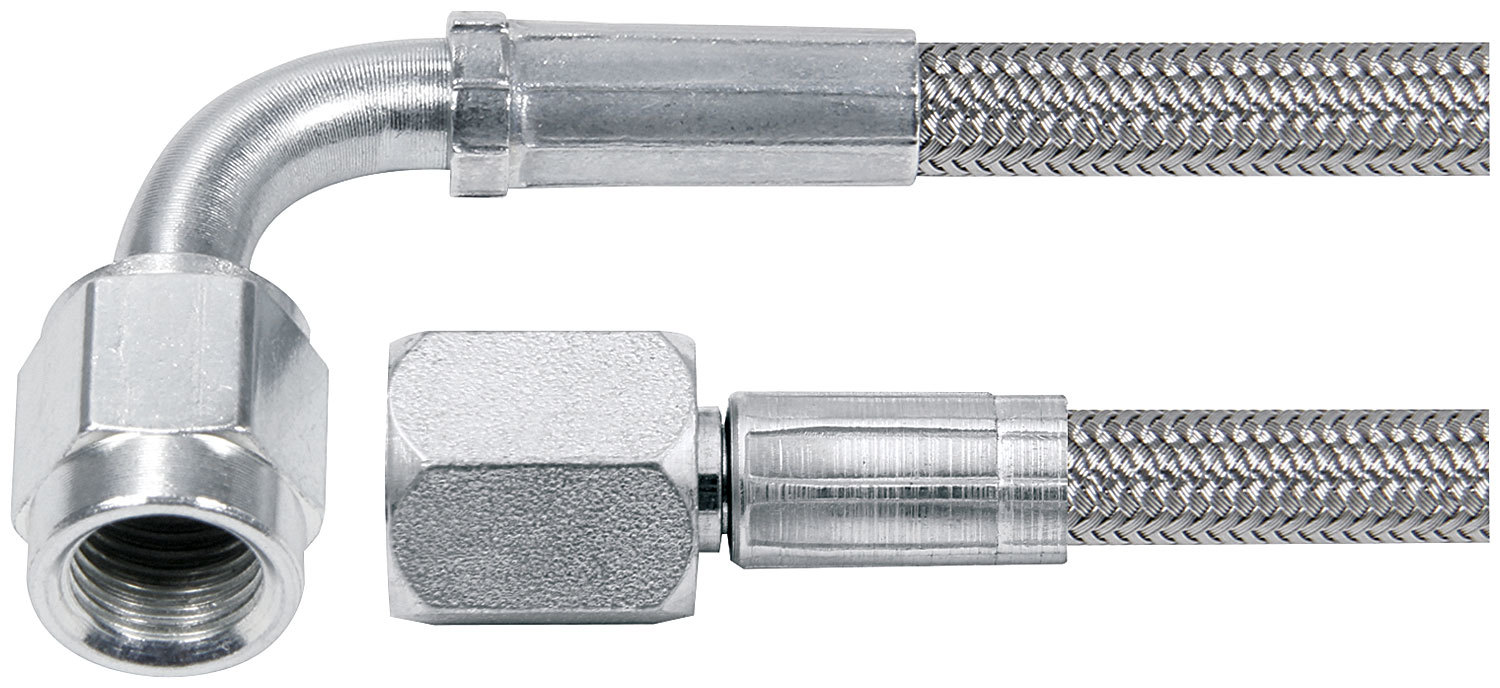 ALLSTAR PERFORMANCE 18in #4 Line -4 Str/-4 90 Deg Tube Style ALL46404-18