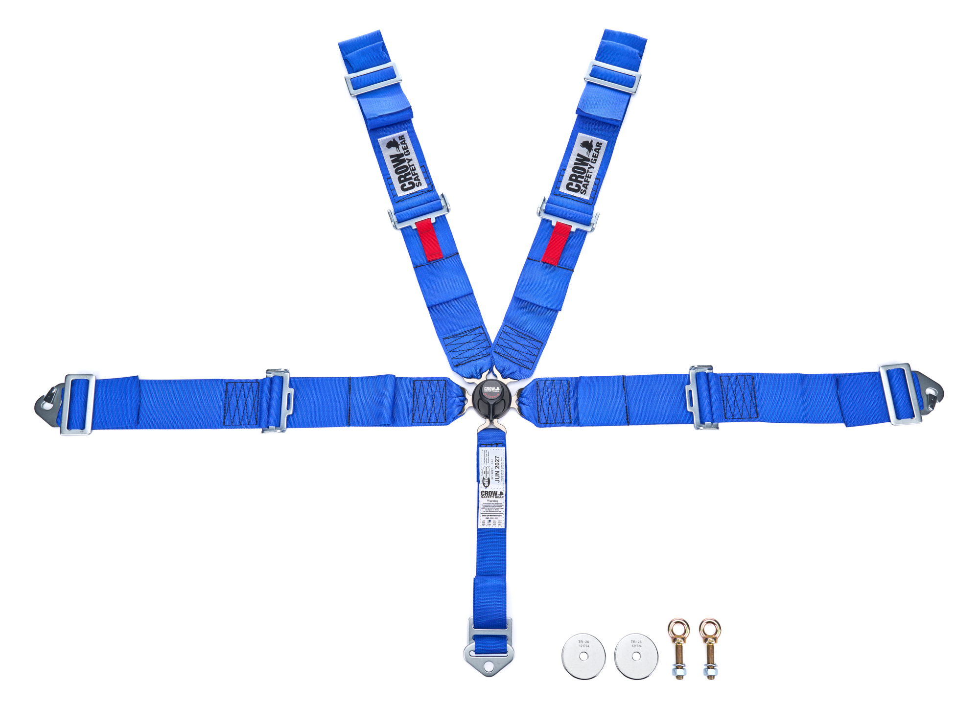 CROW SAFETY GEAR 5-Way 3in Kam Lock 52in Lap Belt Pull-Up Clip-i 11143A