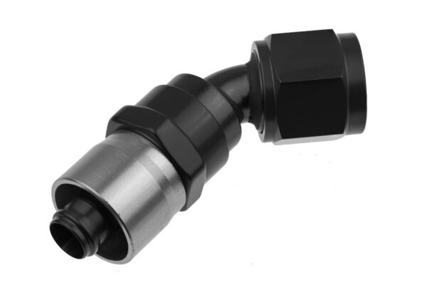 REDHORSE PERFORMANCE 16AN Crimp Style Hose End Black 45 7045-16-2