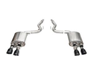 CORSA PERFORMANCE 24-   Mustang Dark Horse 5.0L Axle Back Exhaust 21267BLK