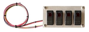 AMERICAN AUTOWIRE Rocker Switch Panel 4 Switches 510919