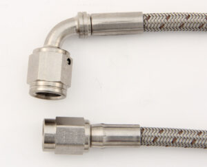 XRP-XTREME RACING PROD. #3 90 Deg to #3 Str 50in Brake Hose 639050