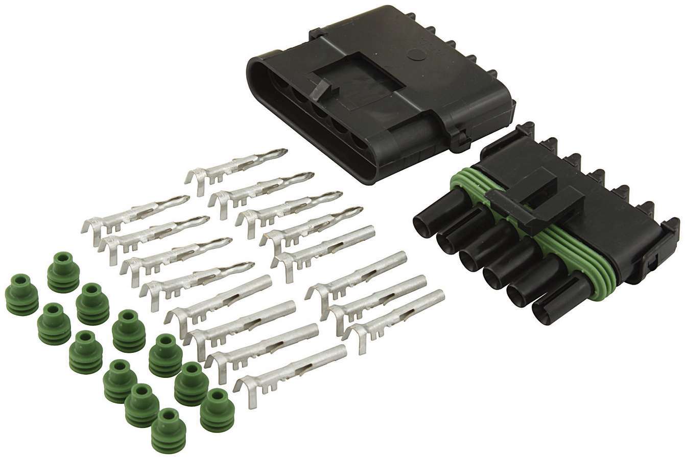 ALLSTAR PERFORMANCE 6-Wire Weather Pack Connector Kit ALL76270
