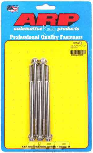 ARP S/S Bolt Kit – 12pt. (5) 1/4-20 x 4.500 611-4500