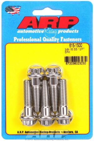 ARP S/S Bolt Kit – 12pt. (5) 3/8-16 x 1.500 615-1500