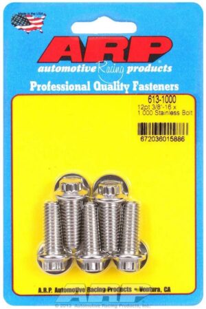 ARP S/S Bolt Kit – 12pt. (5) 3/8-16 x 1.000 613-1000