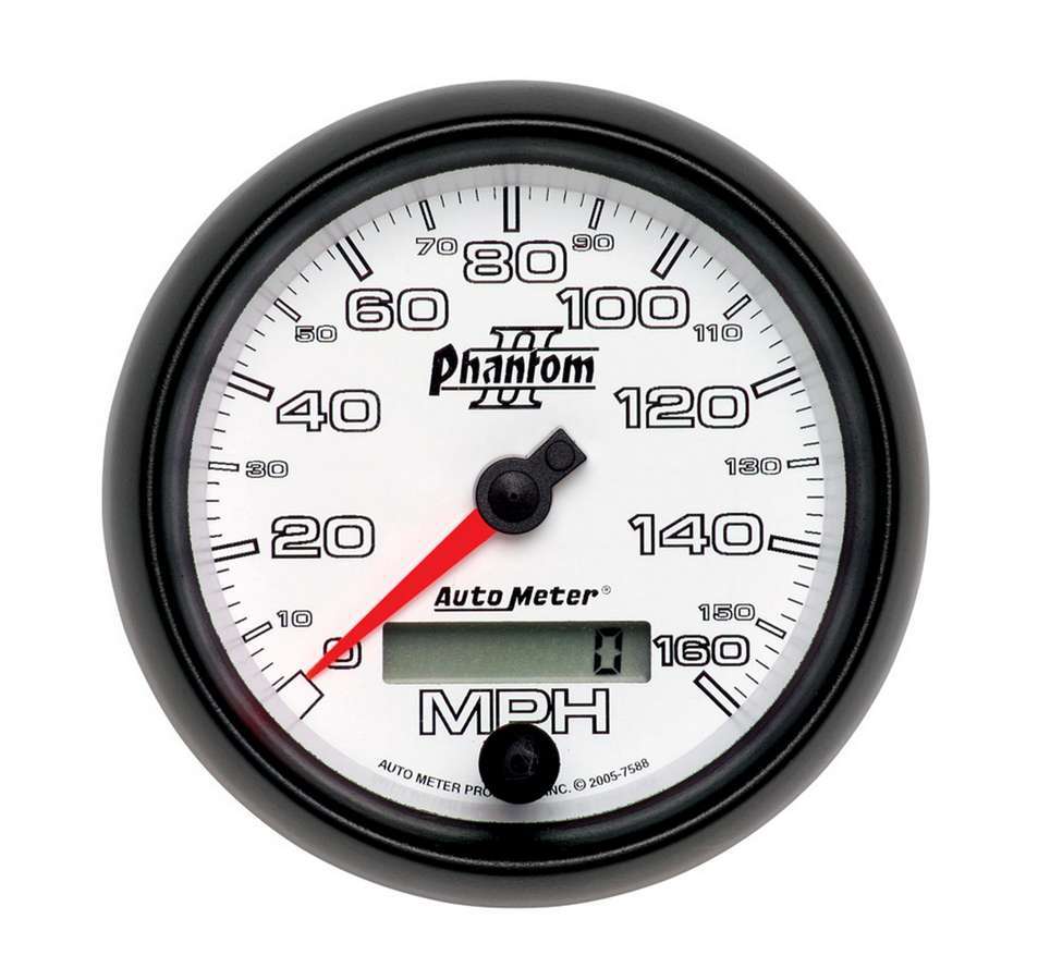 AUTOMETER 3-3/8in P/S II Speedo – Programmable 7588