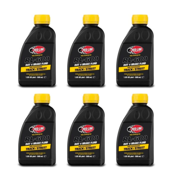 REDLINE OIL RL600 Brake Fluid High Performance Case 6x500ml 90404