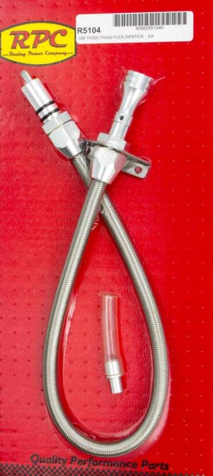 RACING POWER CO-PACKAGED Flexible Trans Dipstick GM TH350/400 F/W Mount R5104