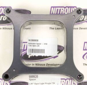 WILSON MANIFOLDS Carburetor Spacer – 4150 1.5in Open L/W 000030