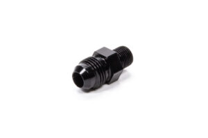 FRAGOLA Straight Adapter Fitting #6 x 1/8 MPT Black 481662-BL