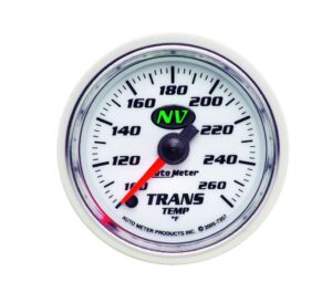 AUTOMETER 2-1/16in NV/S Trans. Tem Gauge 100-260 7357